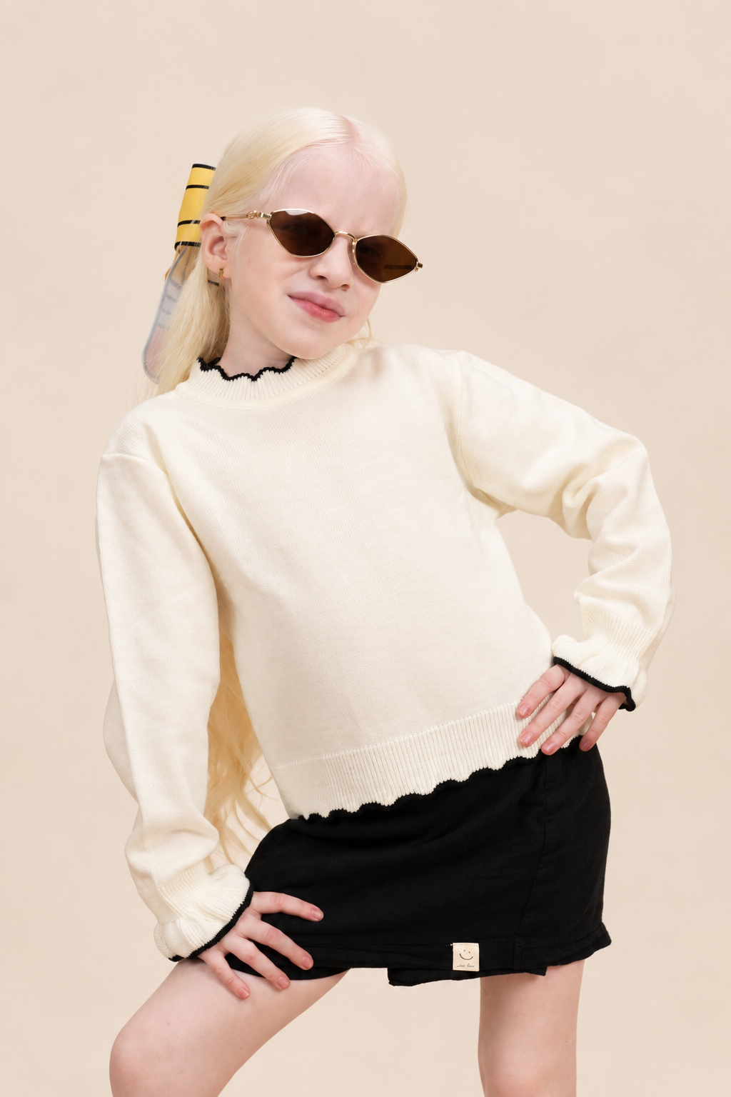 Conjunto Tejido con Falda-Short de Bugbee – ropa infantil – vista adicional 4