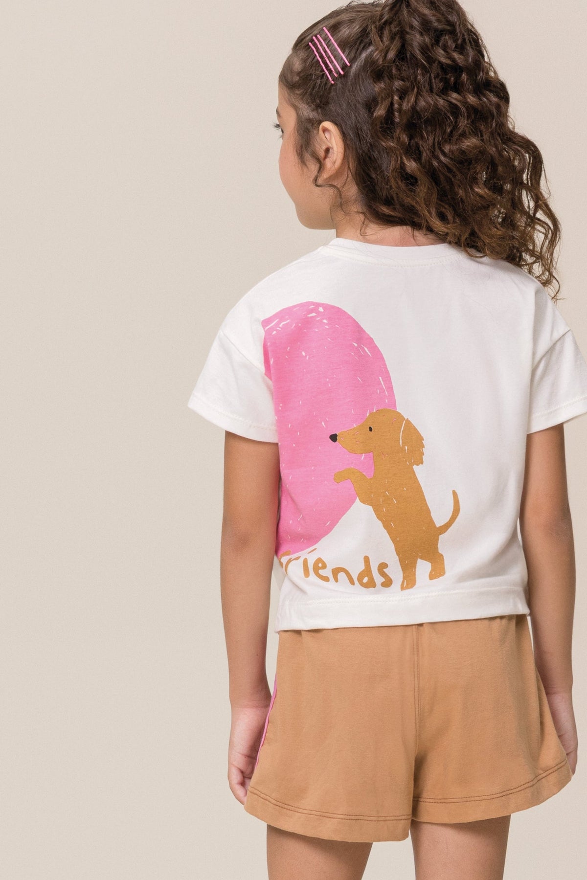 Conjunto Best Friends Vanilla de Bugbee, blusa y short