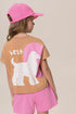 Conjunto Best Friends Choco de Bugbee, blusa y short