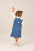 Jardinera Denim Arte de Bugbee – ropa infantil – vista adicional 3