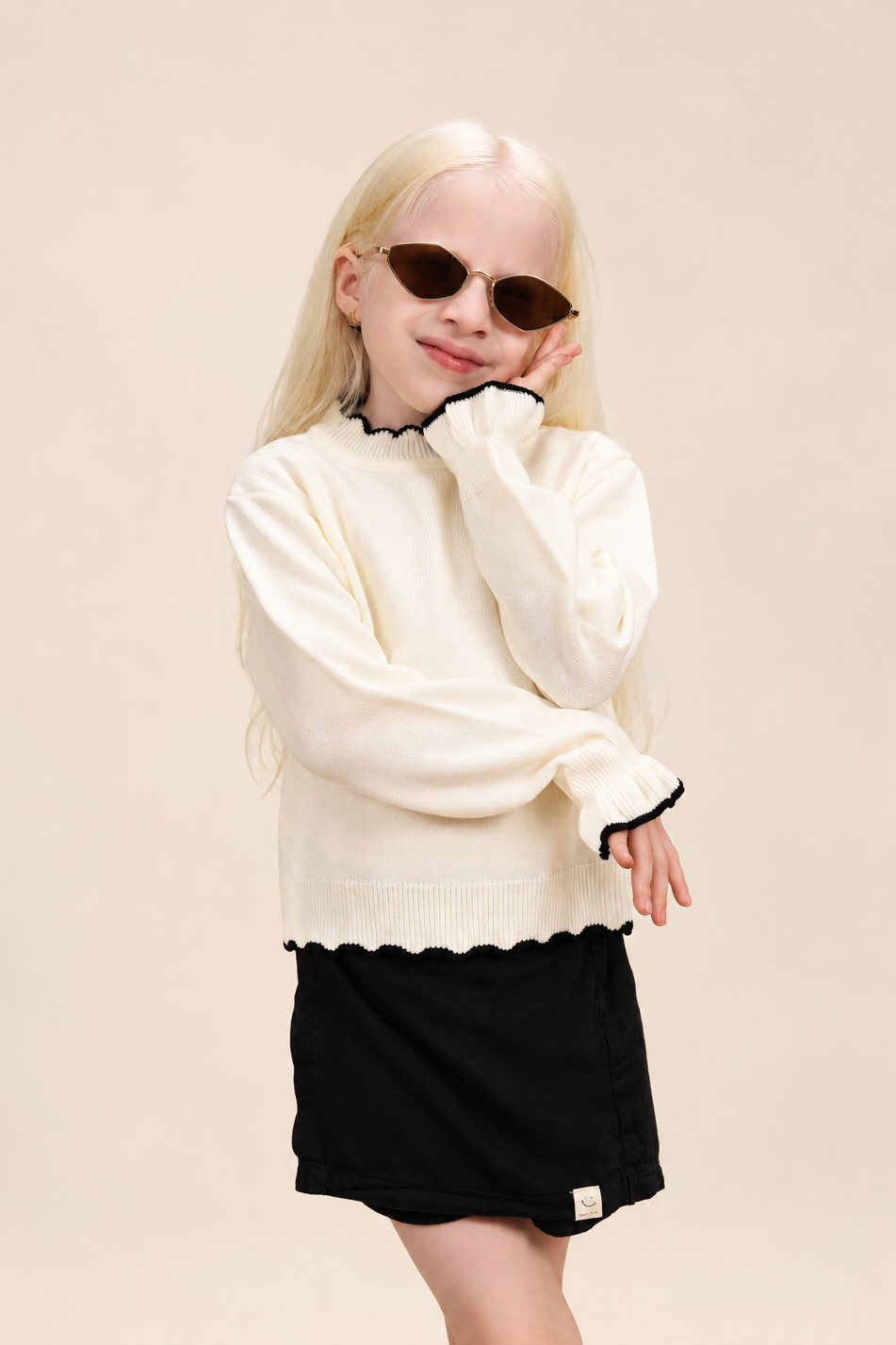 Conjunto Tejido con Falda-Short de Bugbee – ropa infantil – vista principal