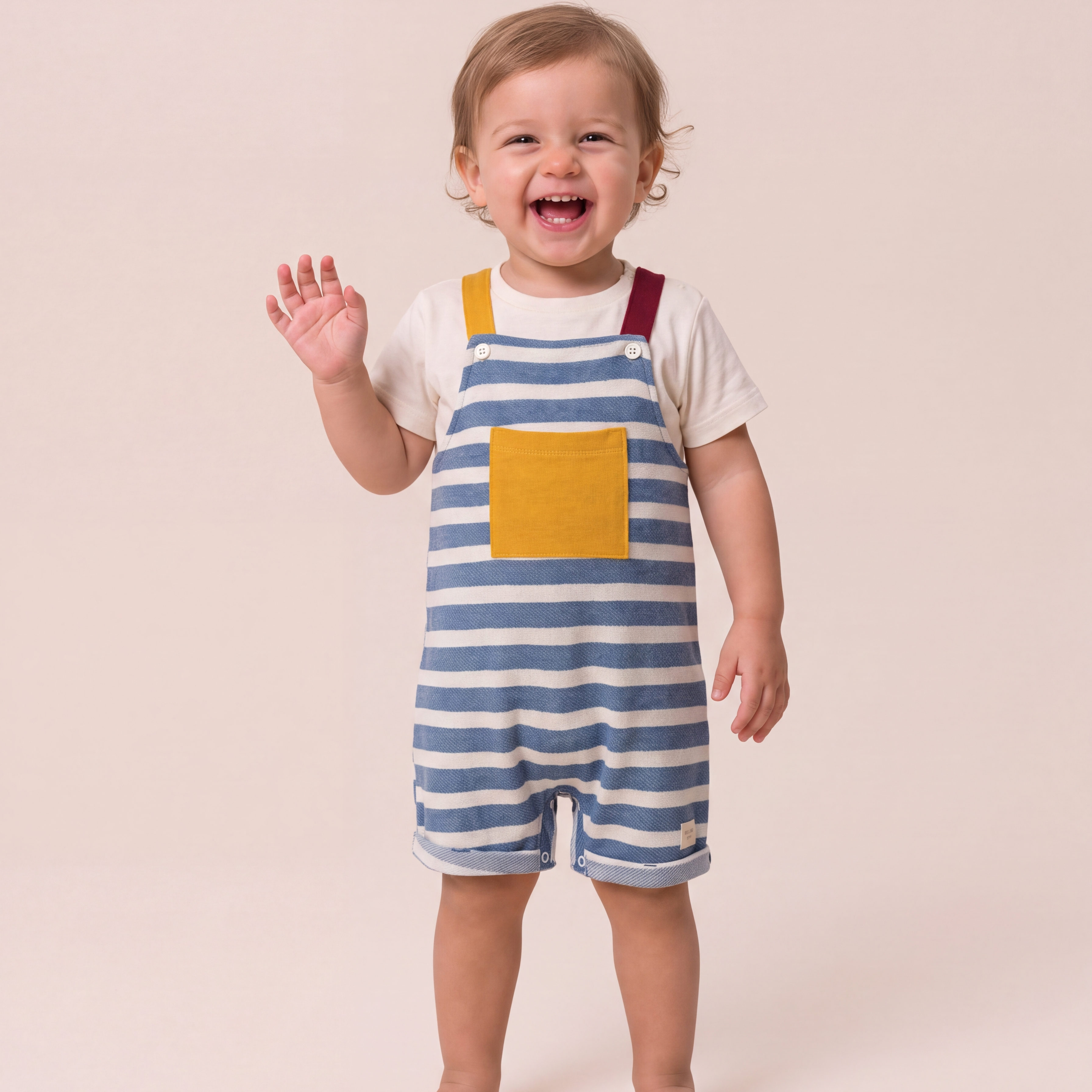 Jardinera Brisa de Bugbee – ropa infantil de verano – vista principal