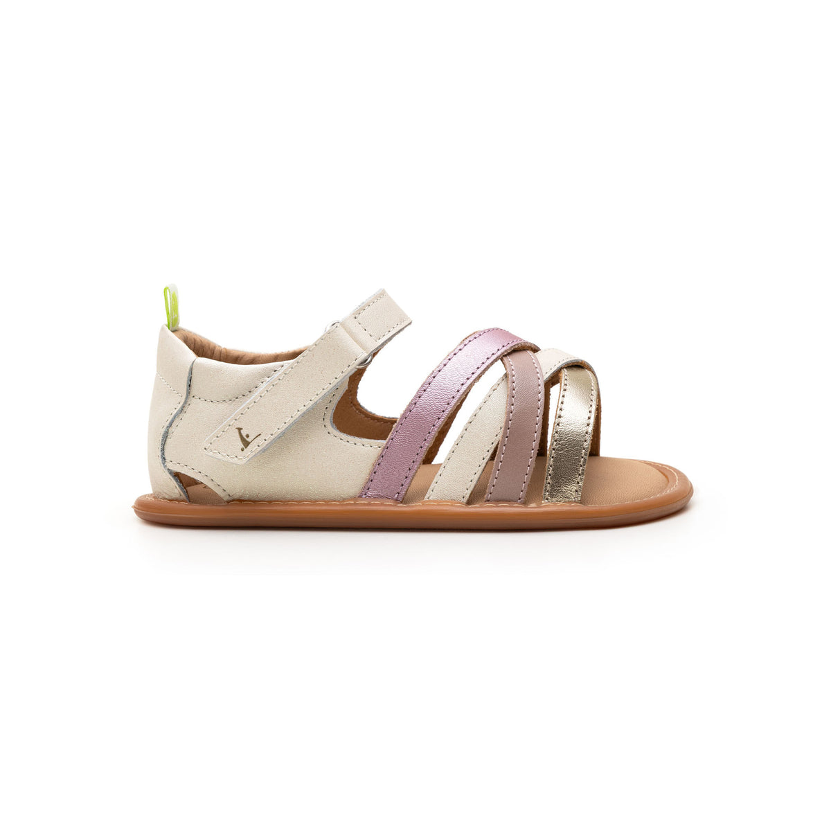 Sandalias Criss Cross Toddler Tip Toey Joey, White Dream / Champagne / Rose Pearl, imagen 1