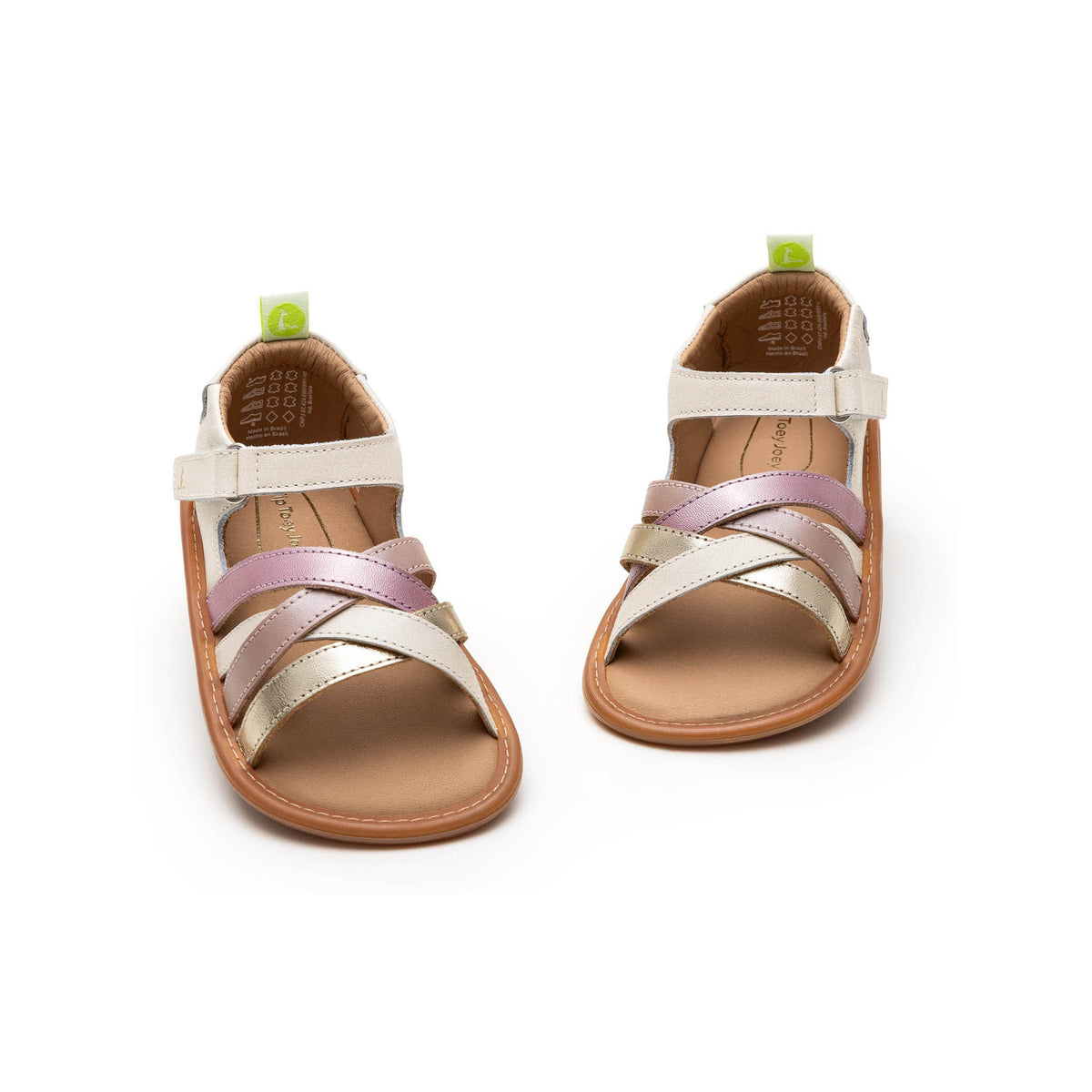Sandalias Criss Cross Toddler Tip Toey Joey, White Dream / Champagne / Rose Pearl, imagen 6