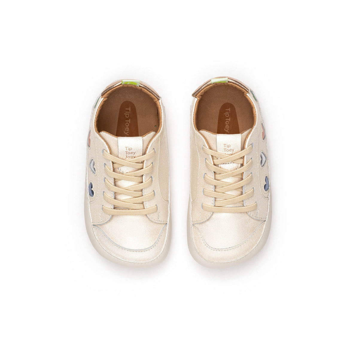 Love 4 All de Tip Toey Joey – zapatilla barefoot con corazones para primeros pasos – vista adicional 3