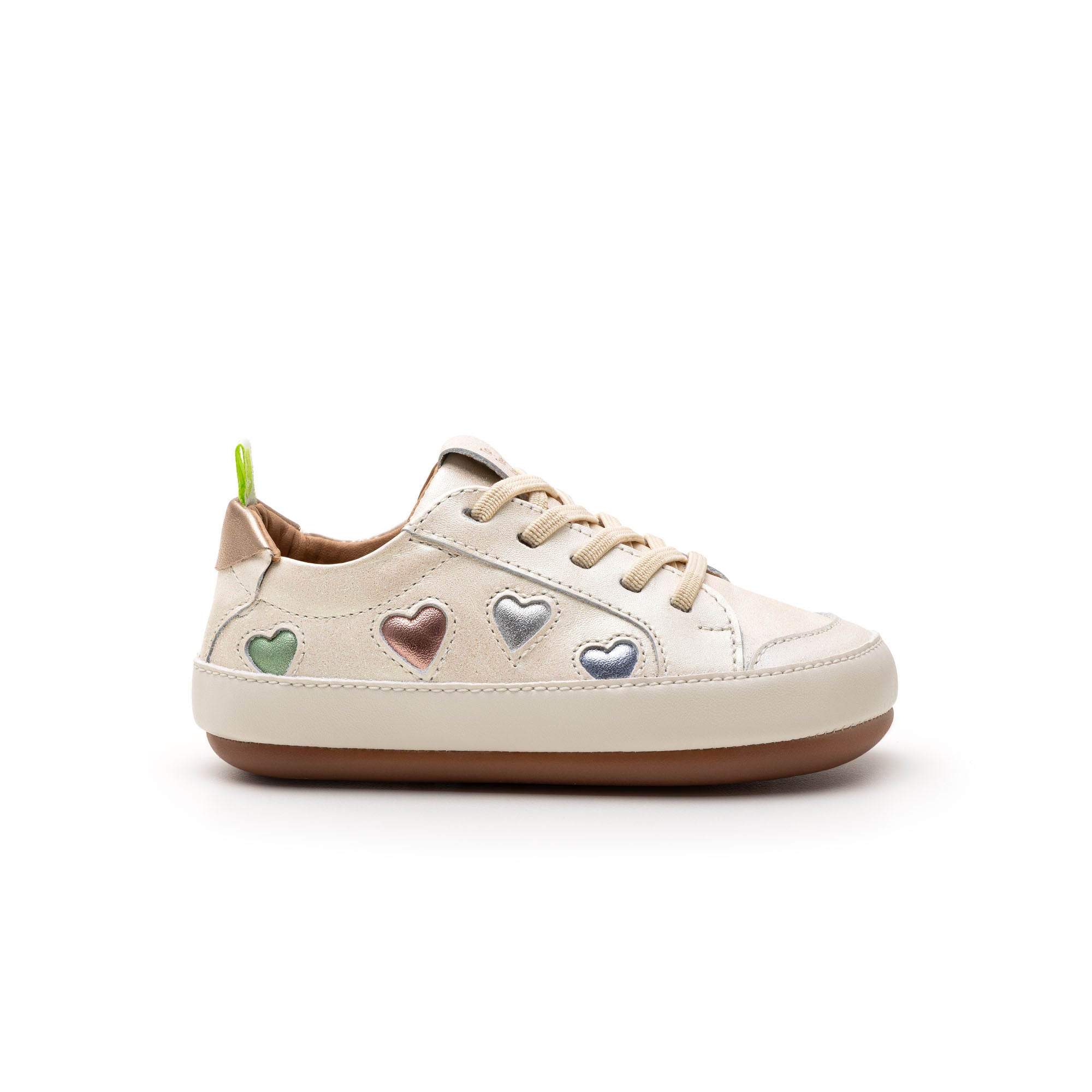 Love 4 All de Tip Toey Joey – zapatilla barefoot con corazones para primeros pasos – vista adicional 5