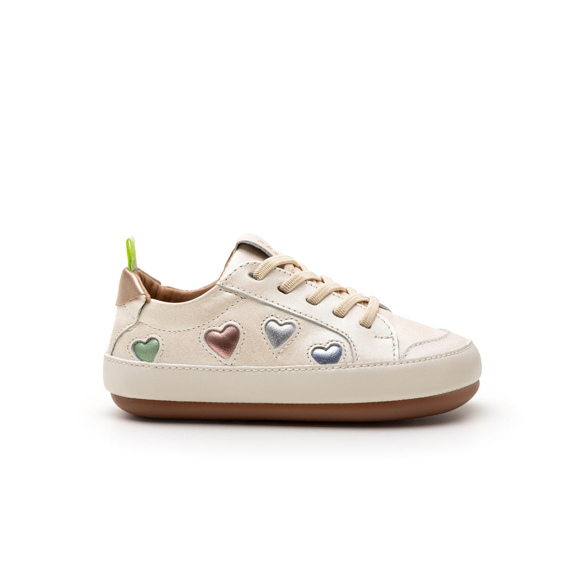 Love 4 All de Tip Toey Joey – zapatilla barefoot con corazones para primeros pasos – vista adicional 5