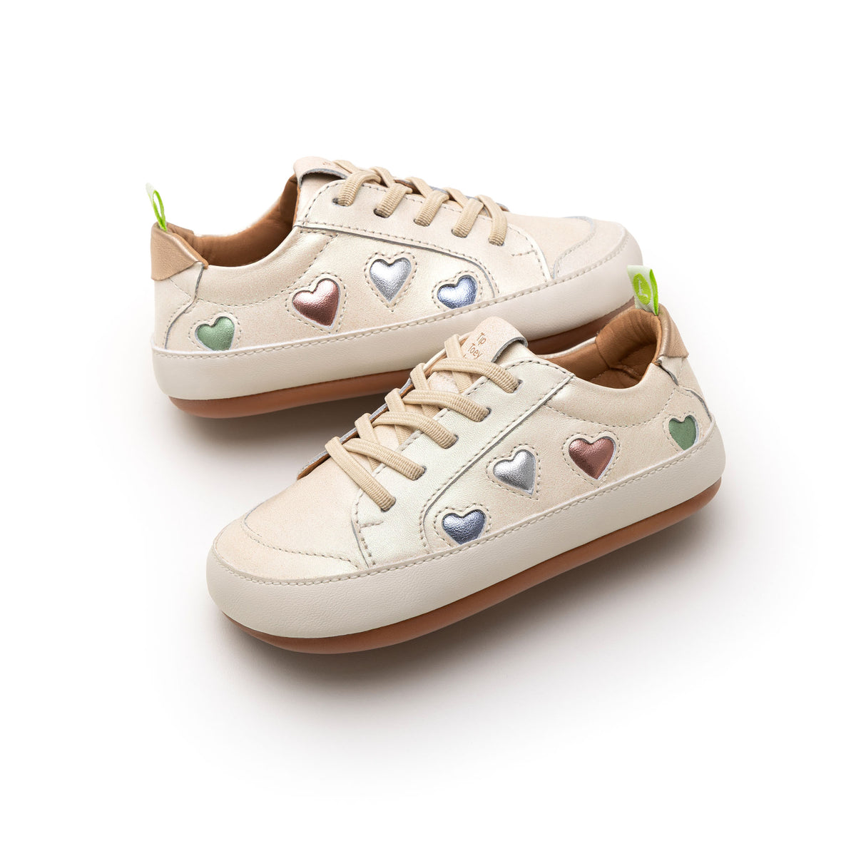 Love 4 All de Tip Toey Joey – zapatilla barefoot con corazones para primeros pasos – vista adicional 7