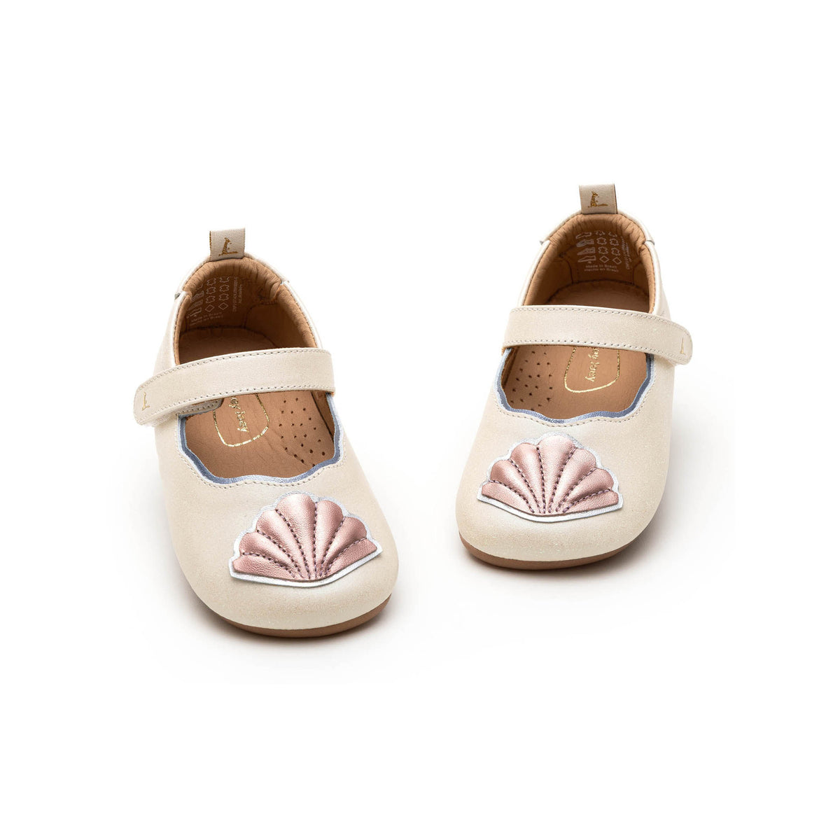 Ballerinas Seashell Toddler Tip Toey Joey, White Dream / Rose Gold / Metal Blue, imagen 5