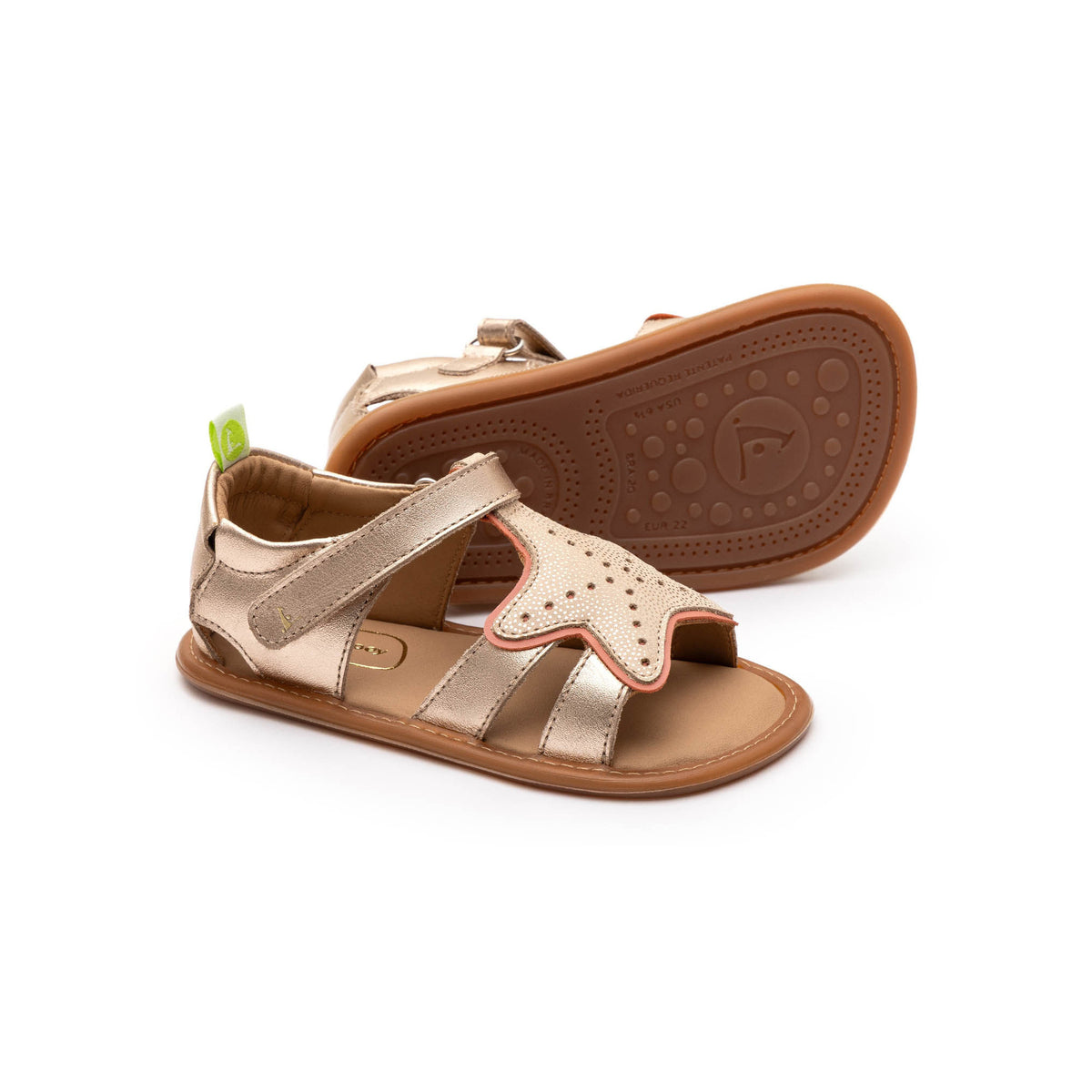 Sandalias Starfish Toddler Tip Toey Joey, Metalic Salmon / Rosa Seco / Golden Sugar, imagen 2