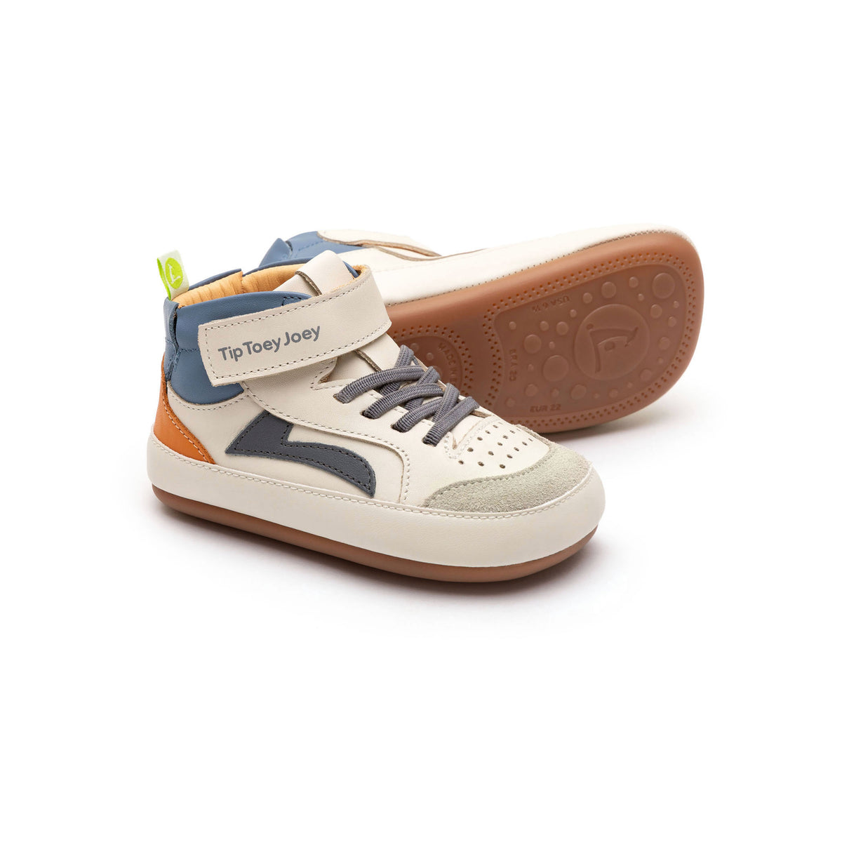 Landy High-top Tapioca de Tip Toey Joey – zapatilla barefoot para primeros pasos – vista principal