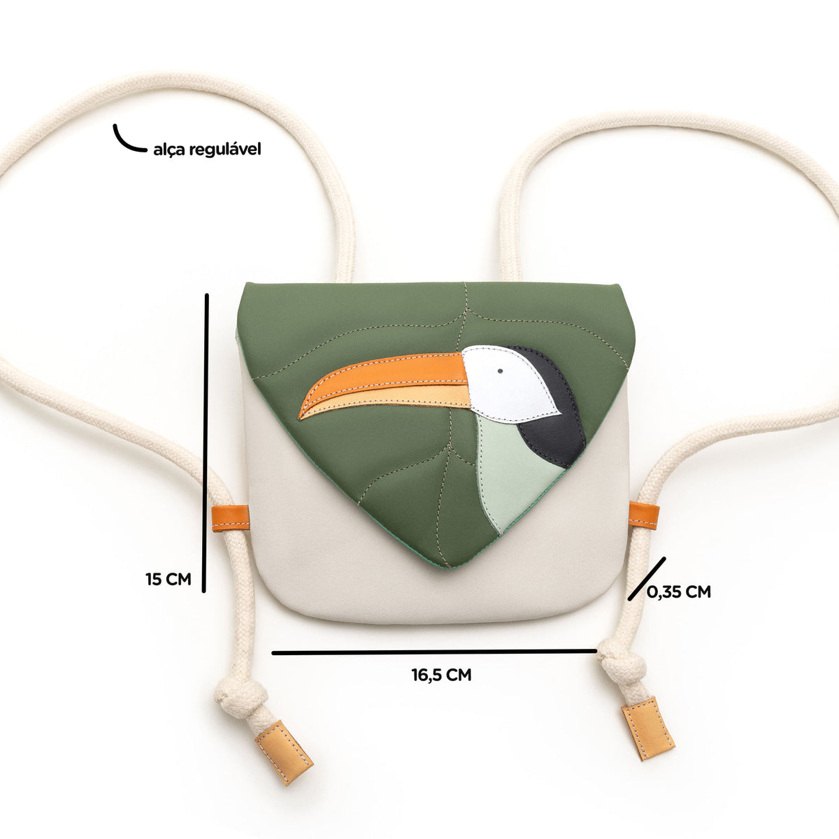 Tucán Backpack Tip Toey Joey, Tapioca / Salsa / Tangerine, imagen 7