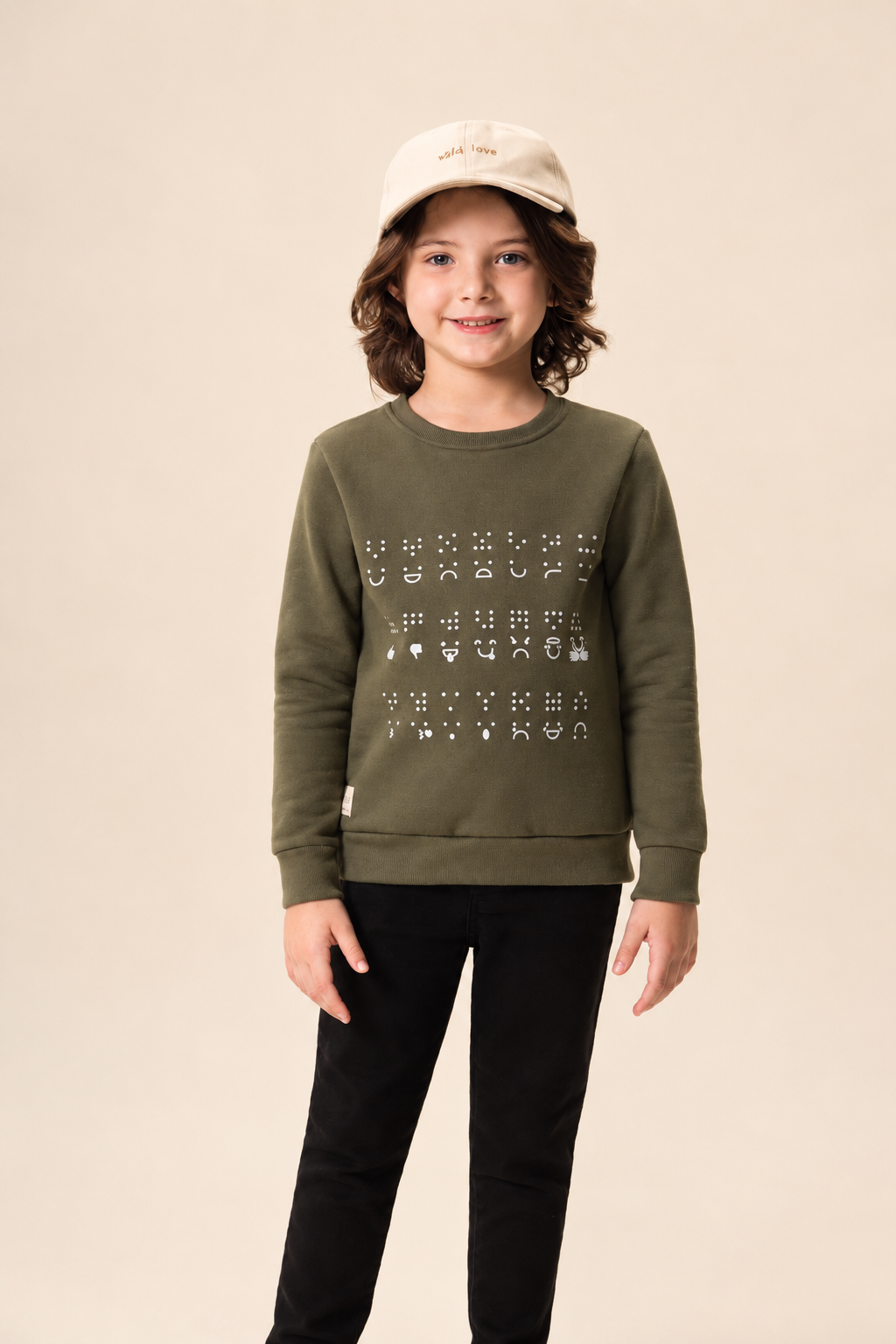 Polera Braille en Relieve de Bugbee – ropa infantil – vista principal