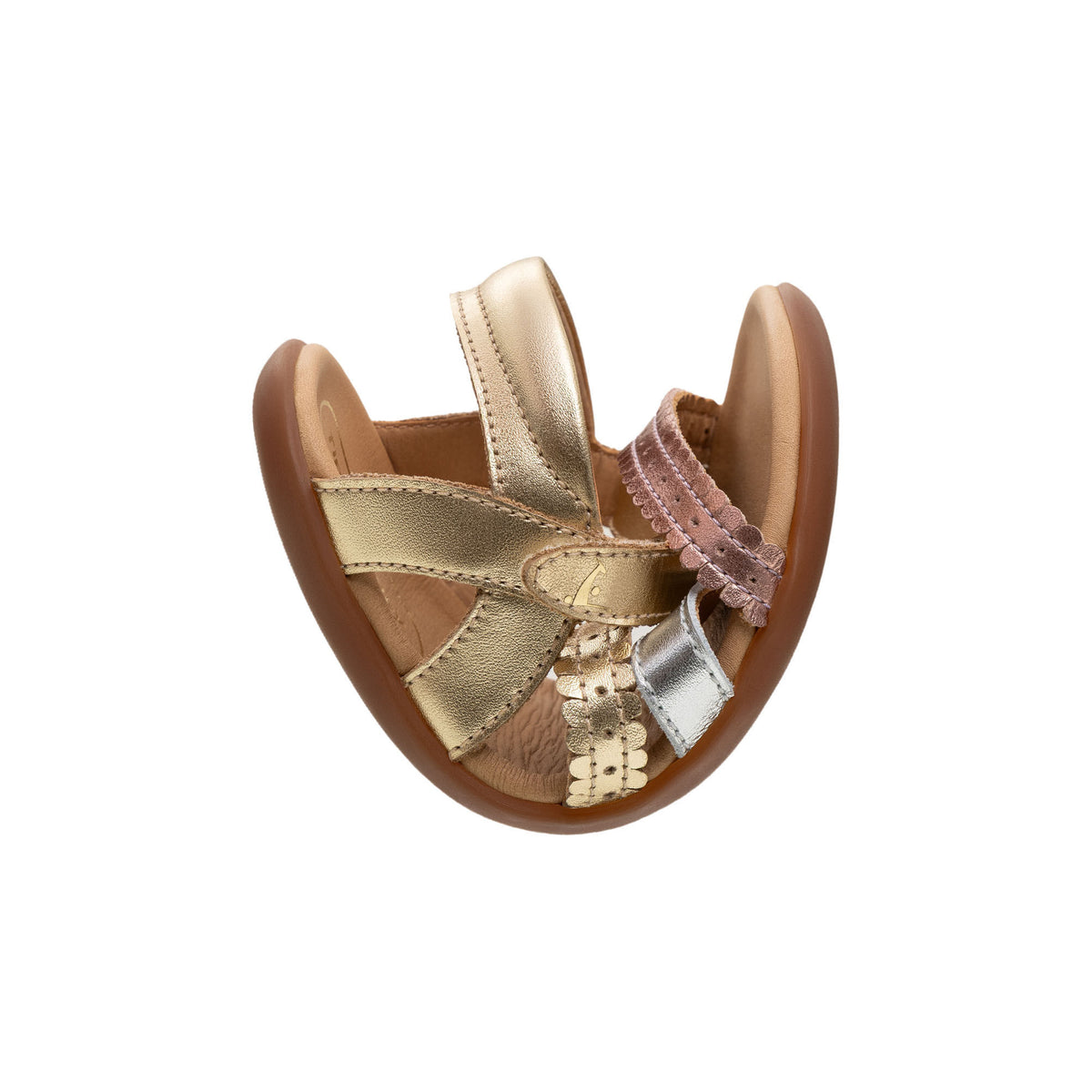 Sandalias Coil Kids Tip Toey Joey, Metal Gold / Sterling Silver / Rose Gold, imagen 3