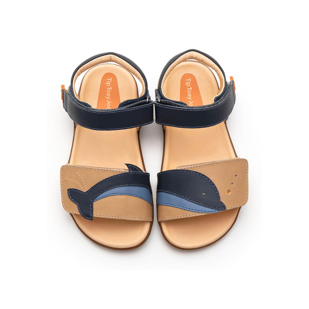 Sandalias Flipper Kids Tip Toey Joey, Sand / Navy, imagen 2