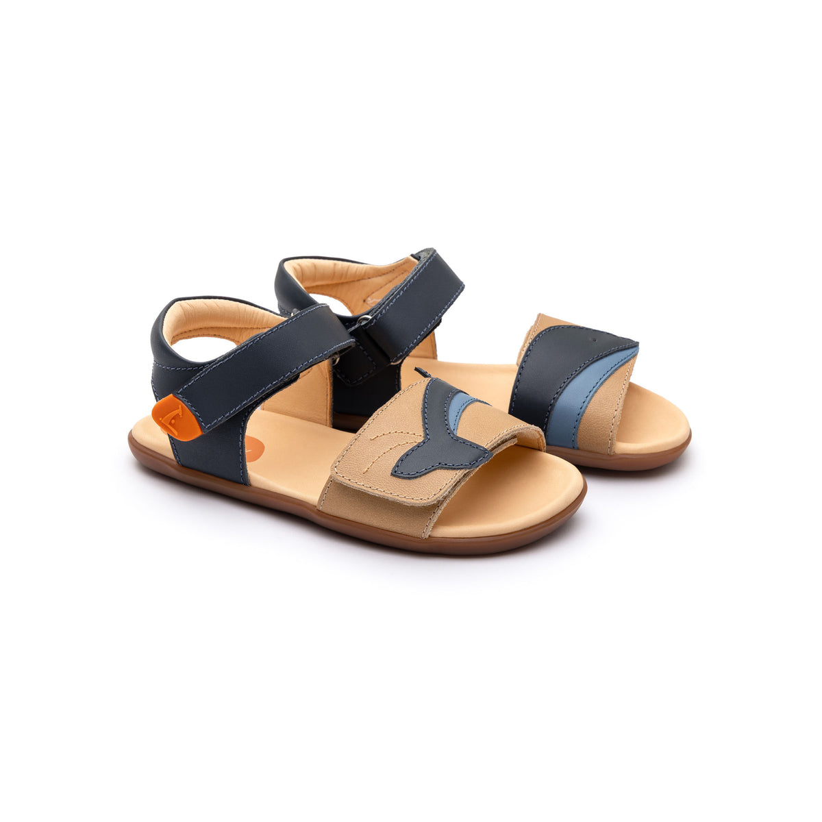 Sandalias Flipper Kids Tip Toey Joey, Sand / Navy, imagen 3