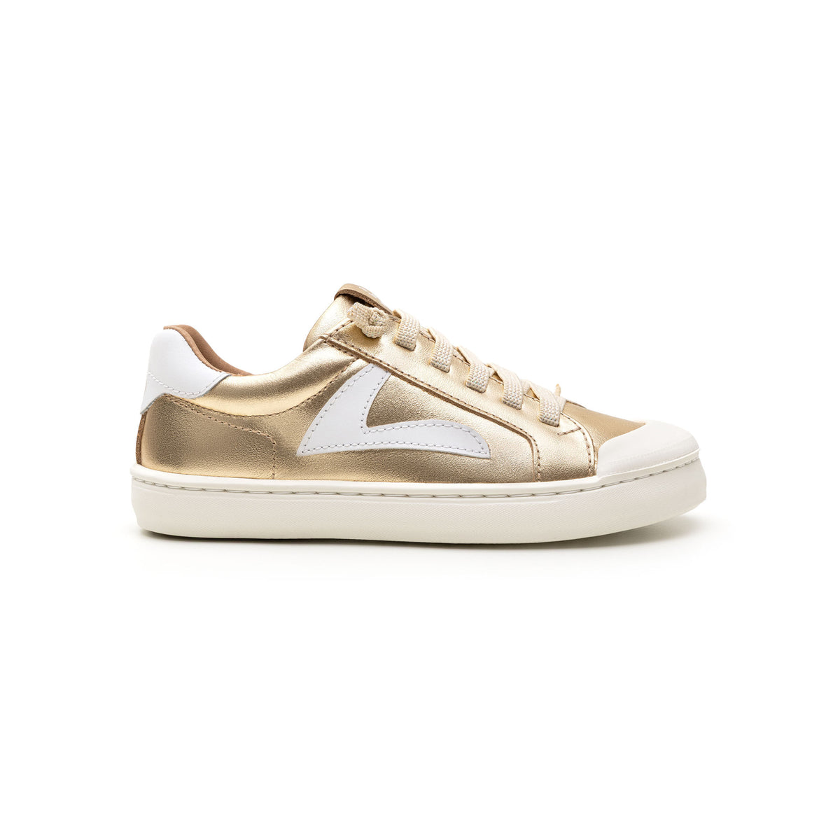 Zapatillas Ground Kids Tip Toey Joey, Metal Gold / White, imagen 1
