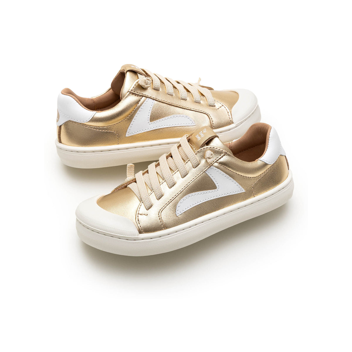 Zapatillas Ground Kids Tip Toey Joey, Metal Gold / White, imagen 5