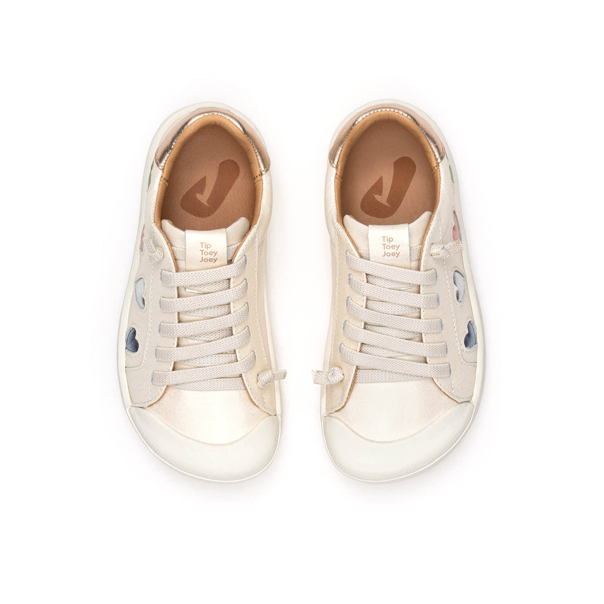 Love 4 All de Tip Toey Joey – zapatilla barefoot con corazones para niños – vista adicional 4
