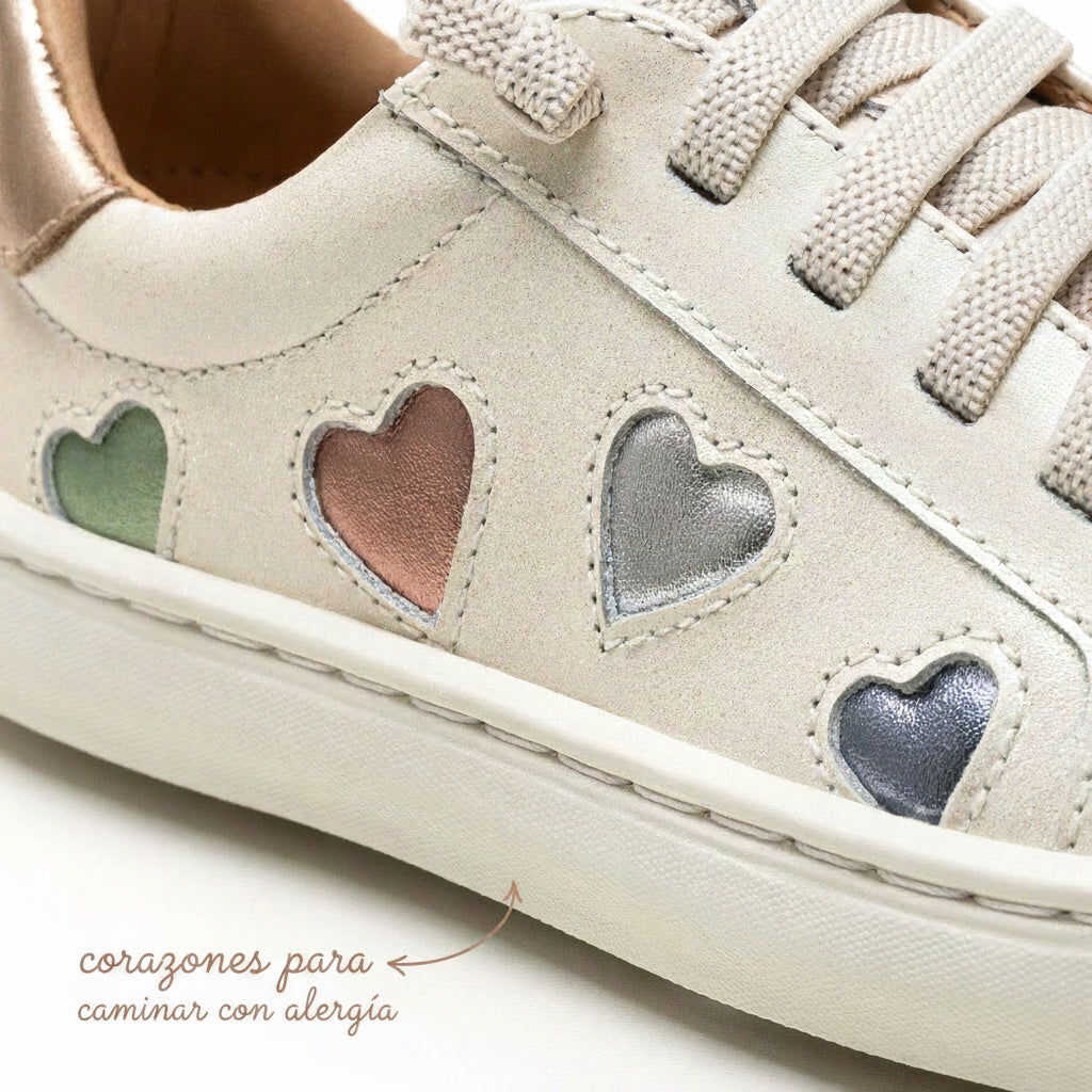 Love 4 All de Tip Toey Joey – zapatilla barefoot con corazones para niños – vista adicional 5