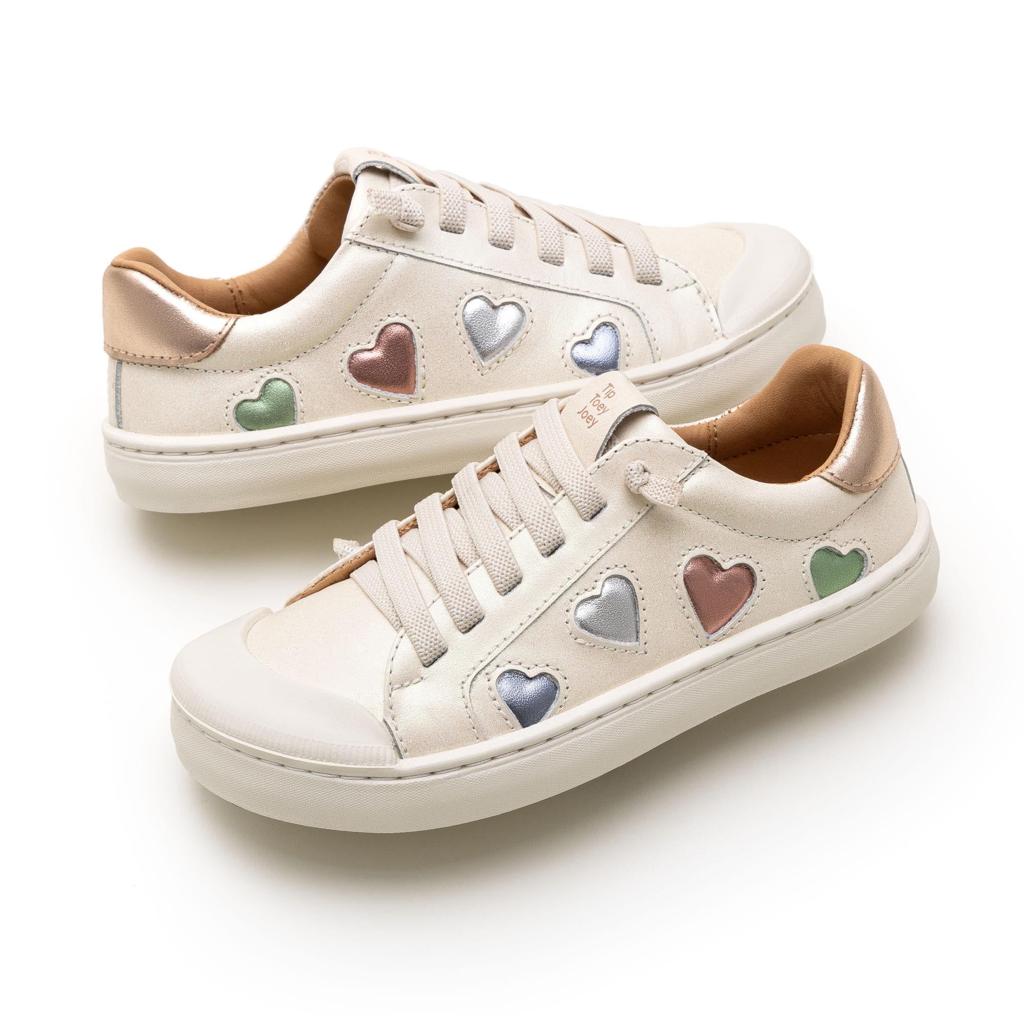Love 4 All de Tip Toey Joey – zapatilla barefoot con corazones para niños – vista adicional 6