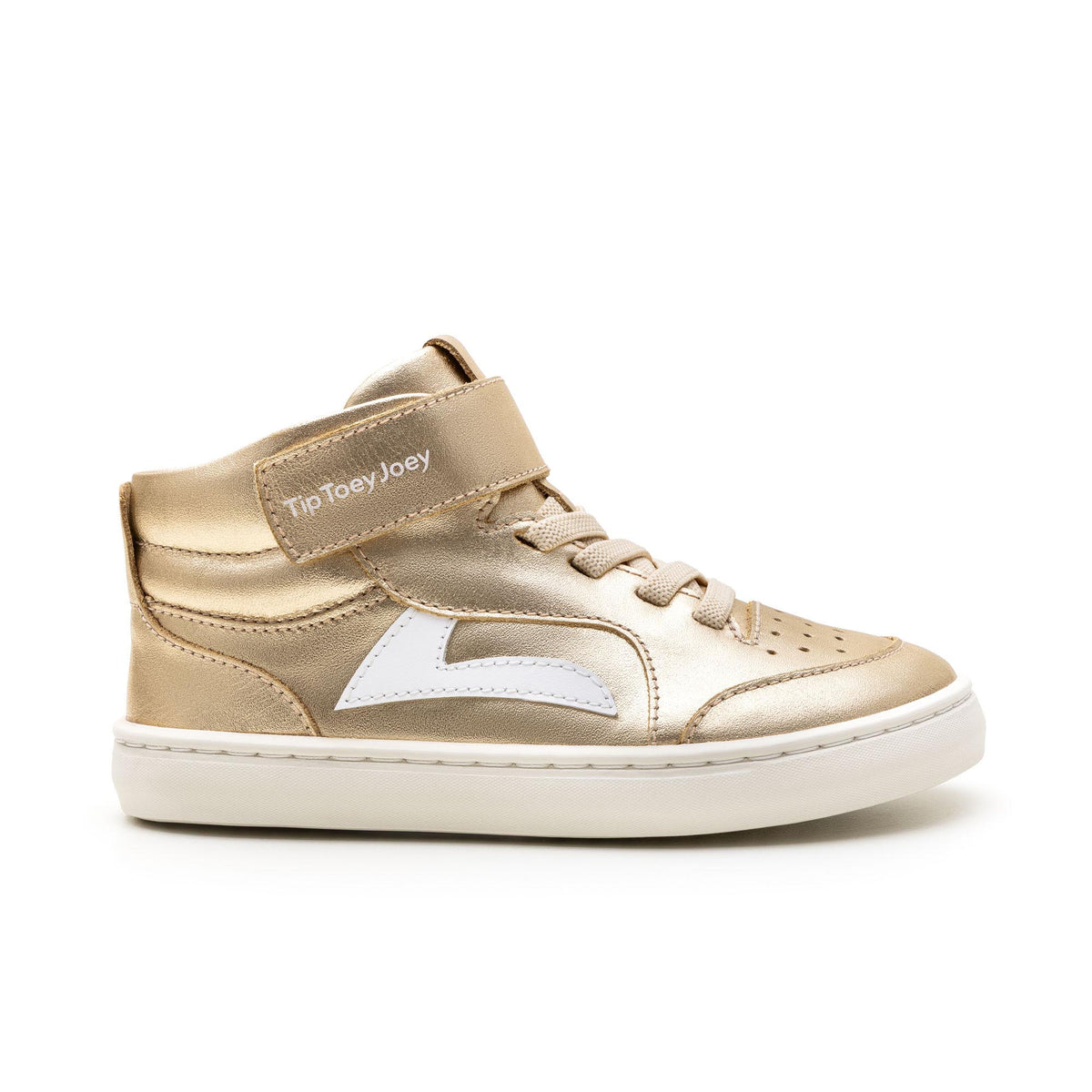 Landy High-top dorada de Tip Toey Joey – zapatilla barefoot para niños – vista adicional 2